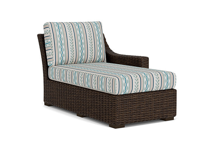 Lloyd Flanders - Mesa Left Arm Chaise In Pecan Finish With Ilona Resort Fabric - 2980260862069 view 1