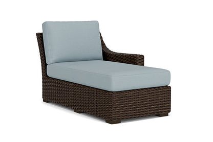 Lloyd Flanders - Mesa Left Arm Chaise In Pecan Finish With Kadogo Lake Fabric - 2980260862041 view 1