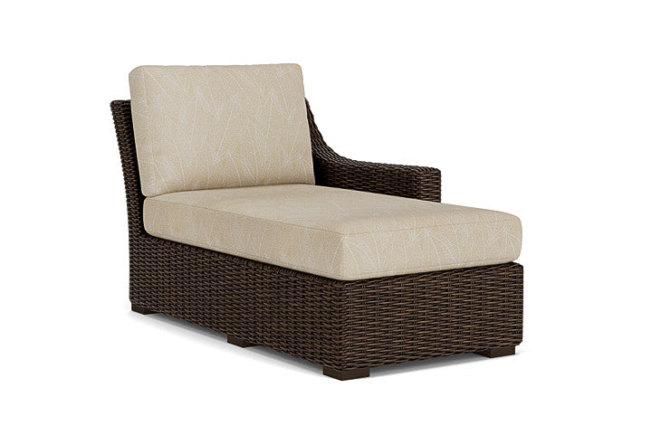 Lloyd Flanders - Mesa Left Arm Chaise In Pecan Finish With Laurel Ecru Fabric - 2980260862057 view 1