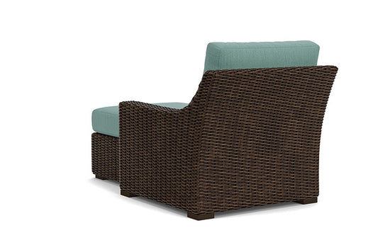 Lloyd Flanders - Mesa Left Arm Chaise In Pecan Finish With Loveboat Mint Fabric - 2980260862010 view 2