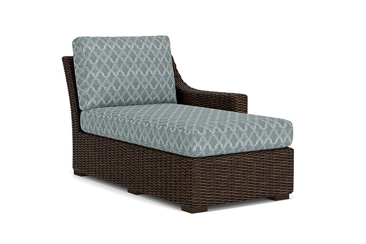 Lloyd Flanders - Mesa Left Arm Chaise In Pecan Finish With Luna Mist Fabric - 2980260862070 view 1