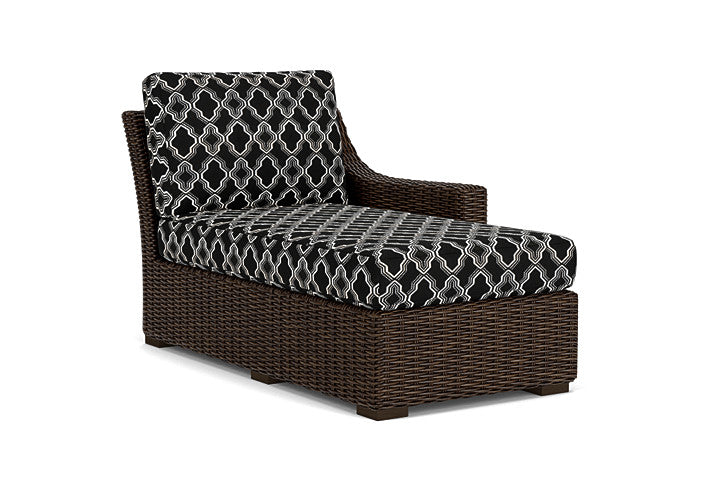 Lloyd Flanders - Mesa Left Arm Chaise In Pecan Finish With Luna Onyx Fabric - 2980260862071 view 1