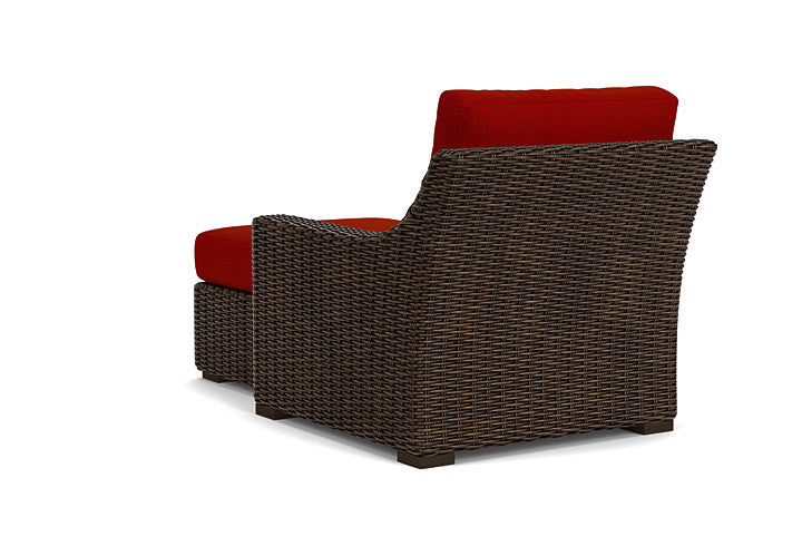 Lloyd Flanders - Mesa Left Arm Chaise In Pecan Finish With Partyline Lollipop Fabric - 2980260862054 view 2