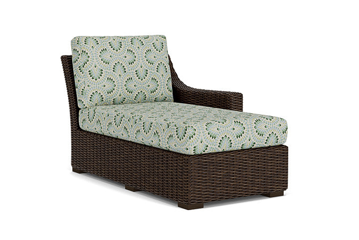 Lloyd Flanders - Mesa Left Arm Chaise In Pecan Finish With Plume Spring Fabric - 2980260862085 view 1