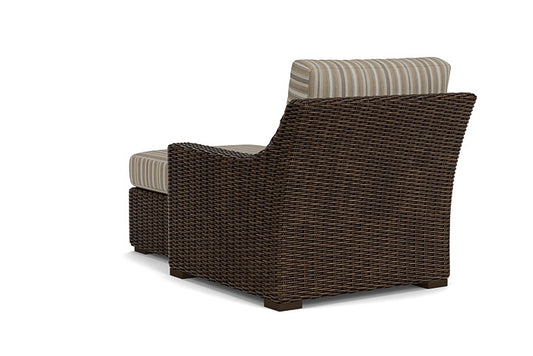 Lloyd Flanders - Mesa Left Arm Chaise In Pecan Finish With Purveyor Pewter Fabric - 298026086146 view 2