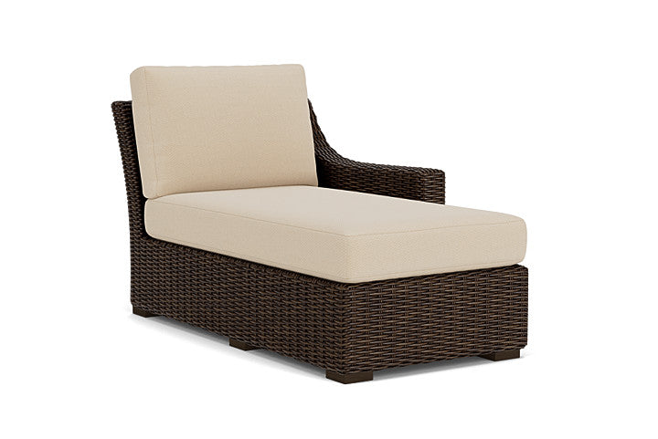 Lloyd Flanders - Mesa Left Arm Chaise In Pecan Finish With Raindrop Almond Fabric - 2980260862055 view 1
