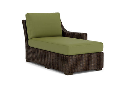 Lloyd Flanders - Mesa Left Arm Chaise In Pecan Finish With Reflections Grass Fabric - 2980260862051 view 1