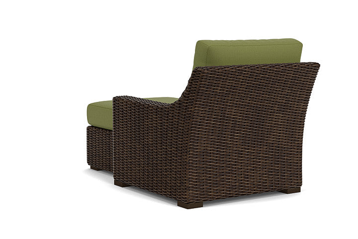 Lloyd Flanders - Mesa Left Arm Chaise In Pecan Finish With Reflections Grass Fabric - 2980260862051 view 2