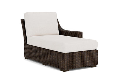 Lloyd Flanders - Mesa Left Arm Chaise In Pecan Finish With Reflections Snow Fabric - 2980260862014 view 1