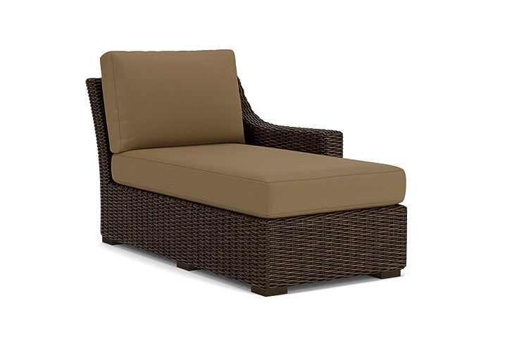 Lloyd Flanders - Mesa Left Arm Chaise In Pecan Finish With Reflections Straw Fabric - 2980260862053 view 1