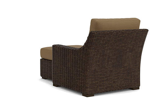 Lloyd Flanders - Mesa Left Arm Chaise In Pecan Finish With Reflections Straw Fabric - 2980260862053 view 2