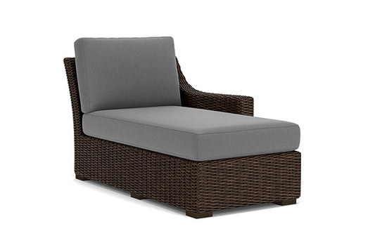 Lloyd Flanders - Mesa Left Arm Chaise In Pecan Finish With Remy Graphite Fabric - 2980260862003 view 1