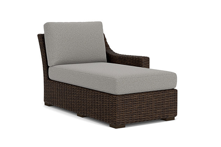 Lloyd Flanders - Mesa Left Arm Chaise In Pecan Finish With Rumba Nickel Fabric - 2980260862011 view 1