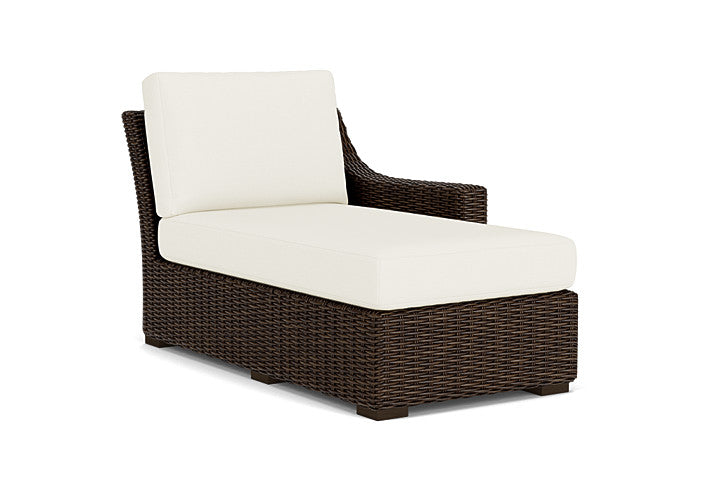Lloyd Flanders - Mesa Left Arm Chaise In Pecan Finish With Sailcloth Salt Fabric - 298026086890 view 1