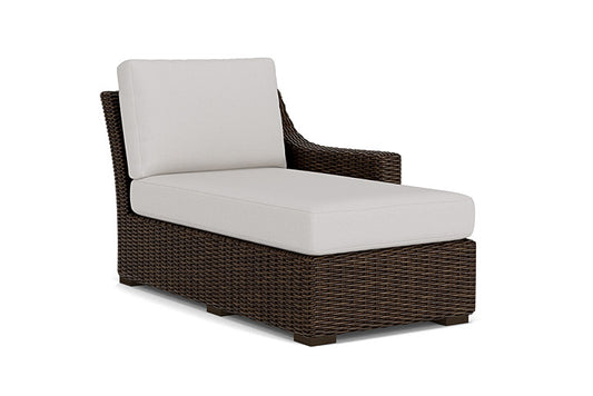 Lloyd Flanders - Mesa Left Arm Chaise In Pecan Finish With Sailcloth Seagull Fabric - 298026086W61 view 1