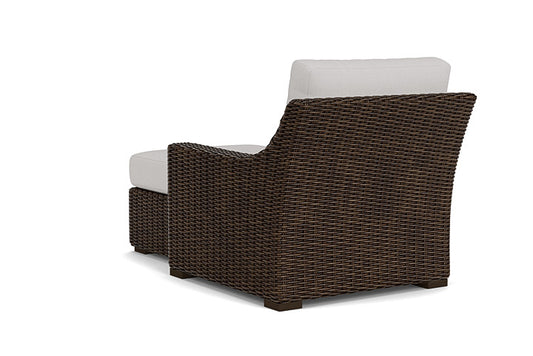 Lloyd Flanders - Mesa Left Arm Chaise In Pecan Finish With Sailcloth Seagull Fabric - 298026086W61 view 2