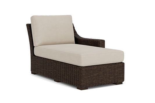 Lloyd Flanders - Mesa Left Arm Chaise In Pecan Finish With Sandberg Flax Fabric - 2980260862027 view 1