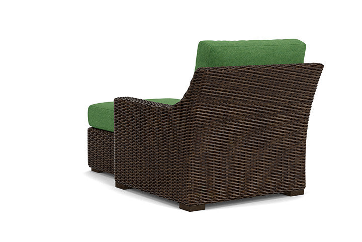 Lloyd Flanders - Mesa Left Arm Chaise In Pecan Finish With Seadog Botanical Fabric - 2980260862066 view 2