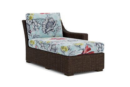 Lloyd Flanders - Mesa Left Arm Chaise In Pecan Finish With Serena Floral Meadow Fabric - 2980260862079 view 1