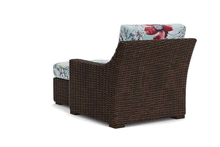 Lloyd Flanders - Mesa Left Arm Chaise In Pecan Finish With Serena Floral Meadow Fabric - 2980260862079 view 2