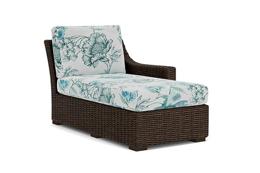 Lloyd Flanders - Mesa Left Arm Chaise In Pecan Finish With Serena Floral Mist Fabric - 2980260862078 view 1