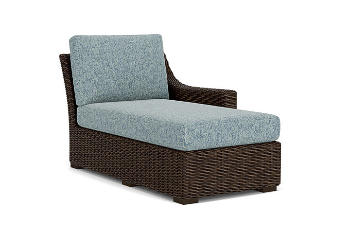 Lloyd Flanders - Mesa Left Arm Chaise In Pecan Finish With Serene Ocean Fabric - 2980260862032 view 1
