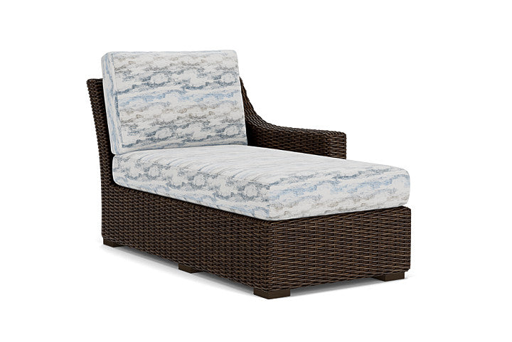 Lloyd Flanders - Mesa Left Arm Chaise In Pecan Finish With Stratosphere Cloud Fabric - 2980260861966 view 1