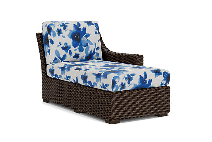 Lloyd Flanders - Mesa Left Arm Chaise In Pecan Finish With Watercolor Blossom Capri Fabric - 298026086672 view 1