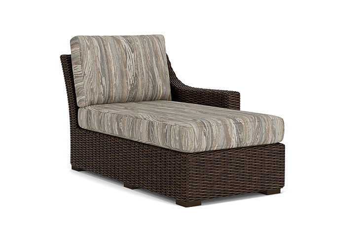 Lloyd Flanders - Mesa Left Arm Chaise In Pecan Finish With Woodgrain Ash Fabric - 298026086723 view 1