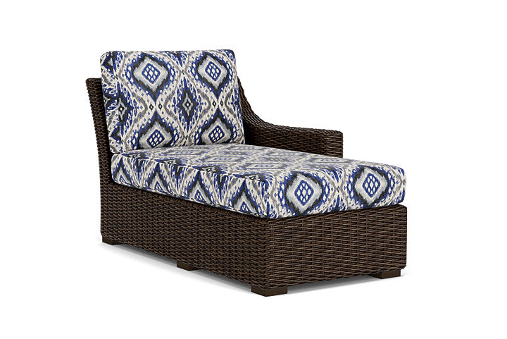 Lloyd Flanders - Mesa Left Arm Chaise In Pecan Finish With Yoko Mediterranean Fabric - 298026086705 view 1