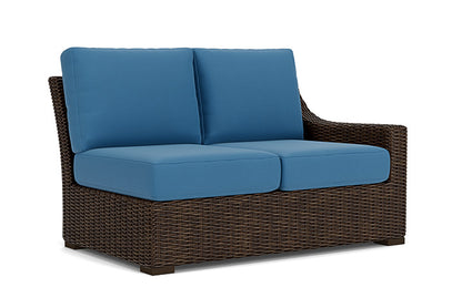 Lloyd Flanders - Mesa Left Arm Loveseat In Pecan Finish With Bamboo Bay Sky Fabric - 2980520862007 view 1