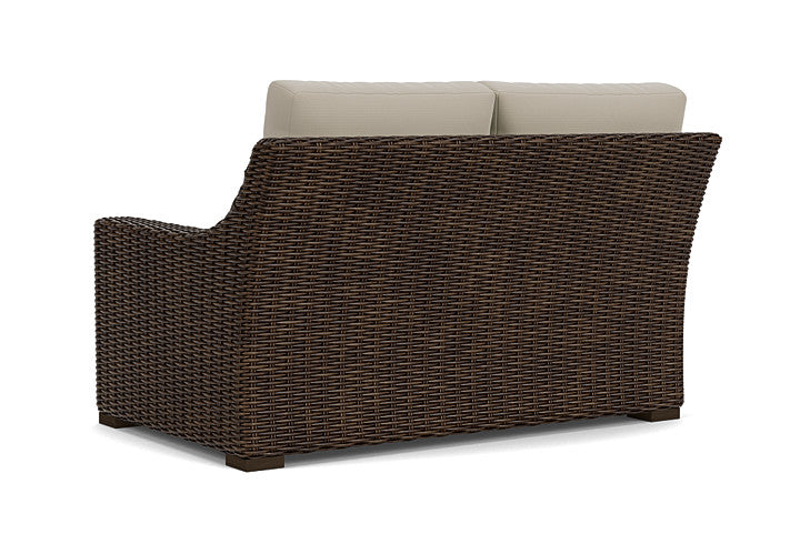 Lloyd Flanders - Mesa Left Arm Loveseat In Pecan Finish With Callen Driftwood Fabric - 2980520862023 view 2