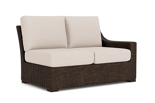 Lloyd Flanders - Mesa Left Arm Loveseat In Pecan Finish With Canvas Birds Eye Fabric - 298052086937 view 1