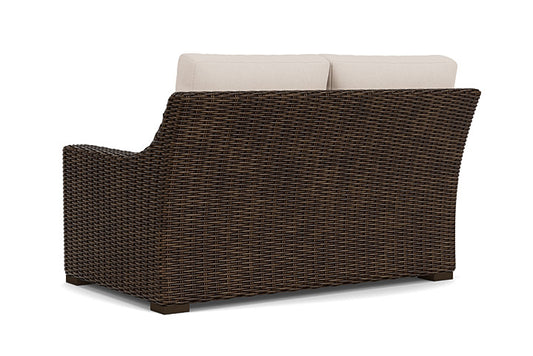 Lloyd Flanders - Mesa Left Arm Loveseat In Pecan Finish With Canvas Birds Eye Fabric - 298052086937 view 2