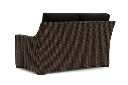Lloyd Flanders - Mesa Left Arm Loveseat In Pecan Finish With Canvas Black Fabric - 298052086157 view 2