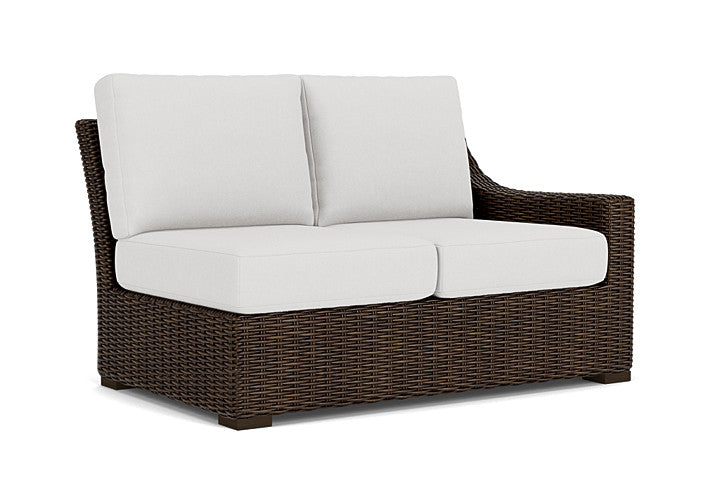 Lloyd Flanders - Mesa Left Arm Loveseat In Pecan Finish With Canvas Natural Fabric - 298052086159 view 1