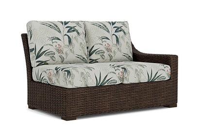 Lloyd Flanders - Mesa Left Arm Loveseat In Pecan Finish With Delicate Botanical Sage Fabric - 2980520862075 view 1
