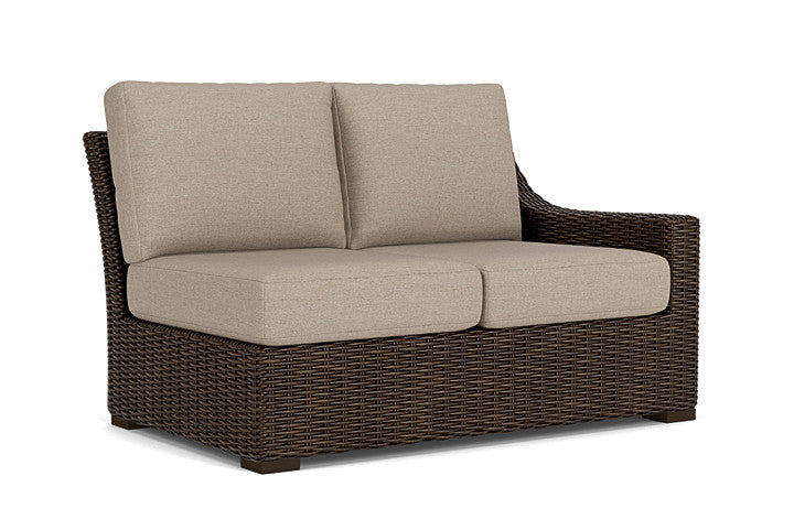 Lloyd Flanders - Mesa Left Arm Loveseat In Pecan Finish With Demo Oatmeal Fabric - 298052086080 view 1
