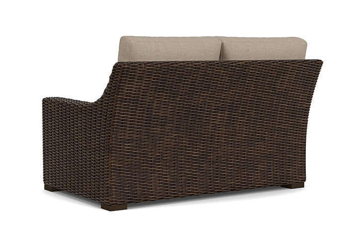 Lloyd Flanders - Mesa Left Arm Loveseat In Pecan Finish With Demo Oatmeal Fabric - 298052086080 view 2