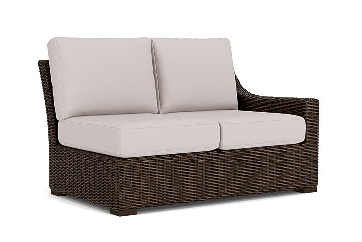 Lloyd Flanders - Mesa Left Arm Loveseat In Pecan Finish With Fife Fog Fabric - 298052086181 view 1