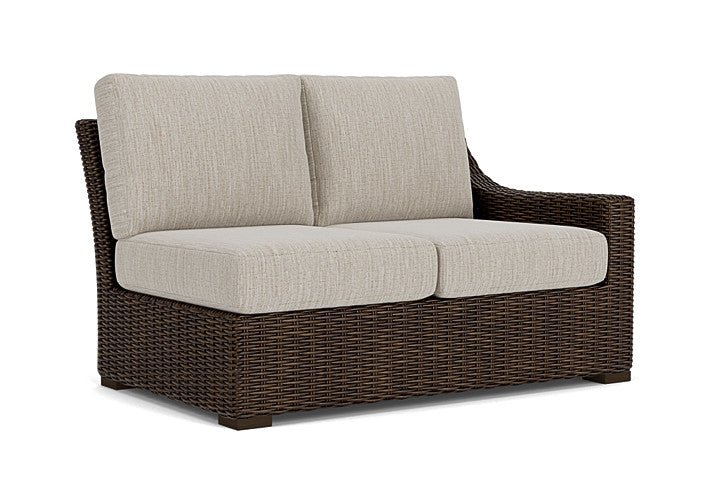 Lloyd Flanders - Mesa Left Arm Loveseat In Pecan Finish With Friendly Flax Fabric - 2980520862026 view 1