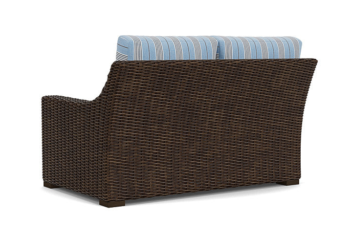Lloyd Flanders - Mesa Left Arm Loveseat In Pecan Finish With Hansen Sky Fabric - 298052086064 view 2