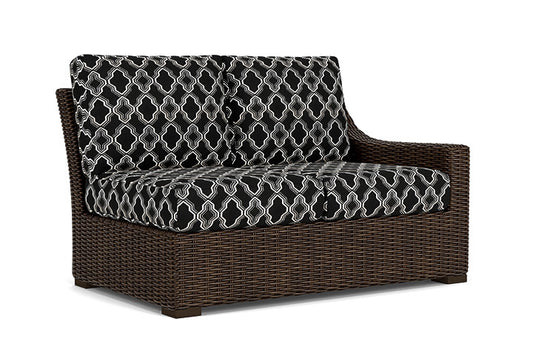 Lloyd Flanders - Mesa Left Arm Loveseat In Pecan Finish With Luna Onyx Fabric - 2980520862071 view 1