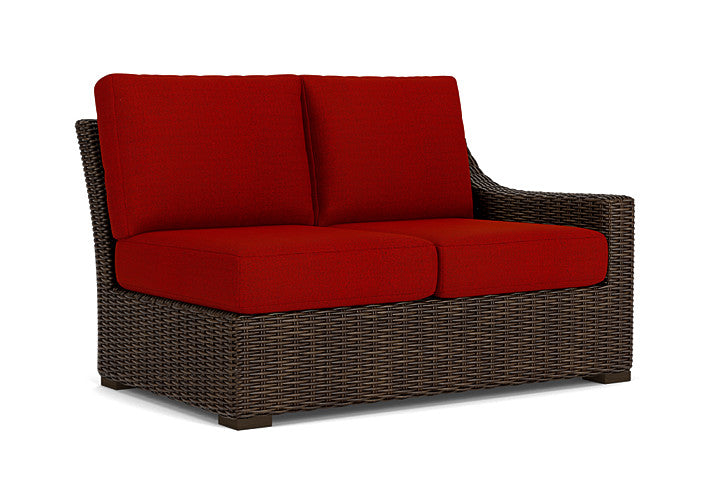Lloyd Flanders - Mesa Left Arm Loveseat In Pecan Finish With Partyline Lollipop Fabric - 2980520862054 view 1