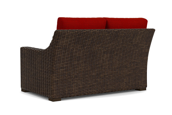 Lloyd Flanders - Mesa Left Arm Loveseat In Pecan Finish With Partyline Lollipop Fabric - 2980520862054 view 2