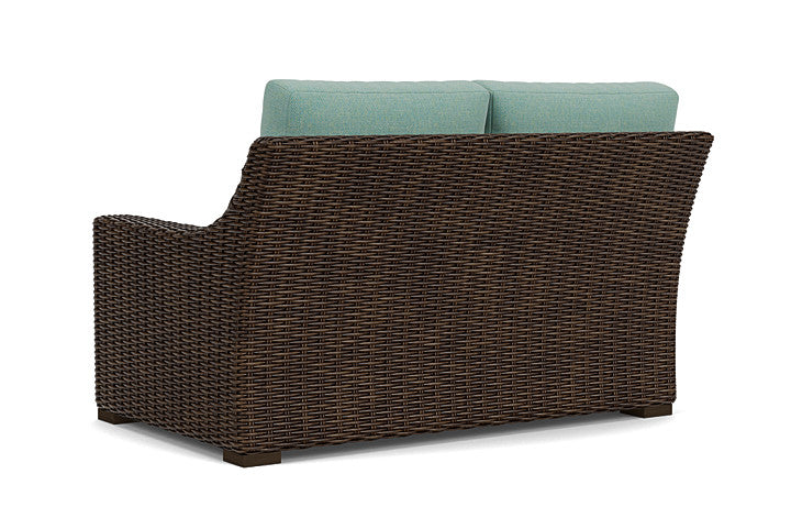 Lloyd Flanders - Mesa Left Arm Loveseat In Pecan Finish With Pavian Pool Fabric - 2980520862045 view 2