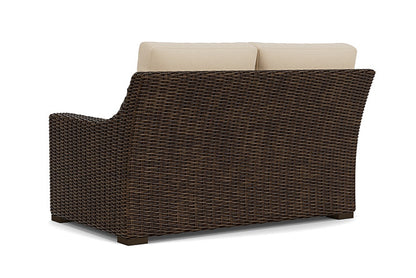 Lloyd Flanders - Mesa Left Arm Loveseat In Pecan Finish With Raindrop Almond Fabric - 2980520862055 view 2