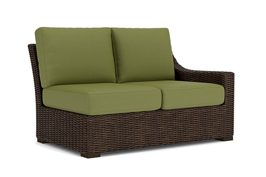 Lloyd Flanders - Mesa Left Arm Loveseat In Pecan Finish With Reflections Grass Fabric - 2980520862051 view 1