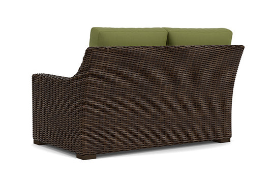Lloyd Flanders - Mesa Left Arm Loveseat In Pecan Finish With Reflections Grass Fabric - 2980520862051 view 2