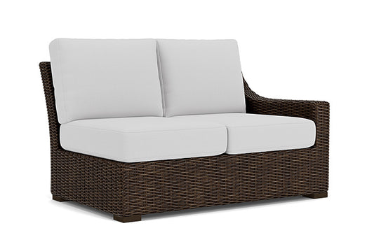 Lloyd Flanders - Mesa Left Arm Loveseat In Pecan Finish With Reflections Ice Fabric - 2980520862052 view 1